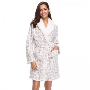 Γυναίκες Burn-out Fleece Robe Ενηλίκων Pajama