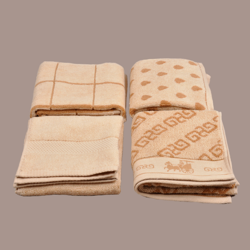 Χειροποίητη πετσέτα φυσικού χρώματος βαμβακερού Jacquard